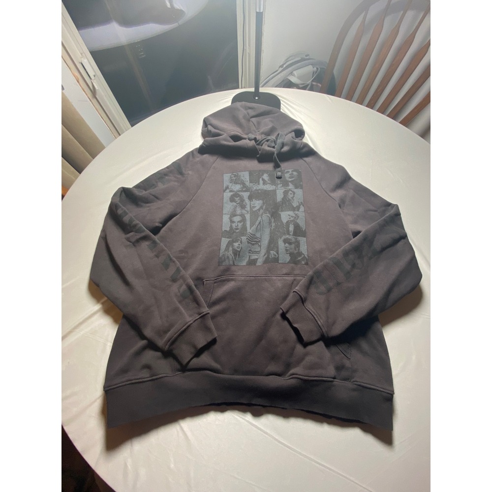 Taylor Swift The Eras Tour Hoodie Charcoal Grey Concert Merch Mens Medium